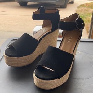 Espadrille wedge heels